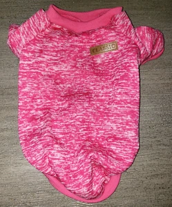 Weibliches PINKES WELPE HUND WINTERSHIRT Fleece gefüttert Large 13 Zoll lang KLASSISCHE Marke - Bild 1 von 2