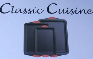 Classic Cuisine Backformen 3 Stück Rechteckig Antihaftbeschichtet. Plätzchenblech. - Bild 1 von 8