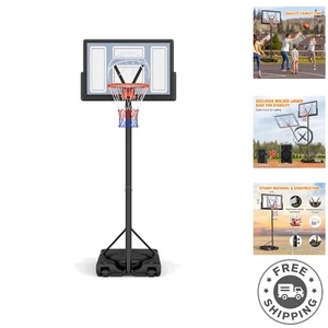 Basketball Hoop Outdoor 10ft Adjustable, Portable Basketball Hoop Goal System... - Picture 1 of 8