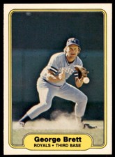 1982 Fleer #405 George Brett HOF Kansas City Royals