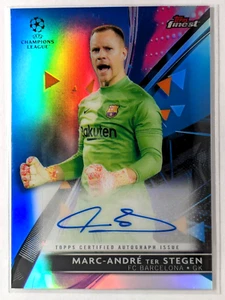 Marc-Andre Ter Stegen 2021-22 Topps Finest Blue Auto /150 BA-MT - Picture 1 of 2