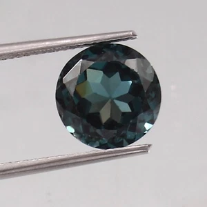 AAA Flawless Indicolite Tourmaline 10mm Round Loose Gem October Birthstone Ring - Picture 1 of 15