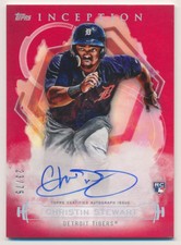 2019 Topps Inception Rookie/Emerg Stars Autograph Red #RESCS Christin Stewart/75