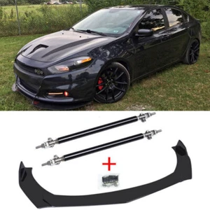 Kit de carrocería labial delantero divisor de alerón + puntales para Dodge Dart 2013-2016 - Imagen 1 de 12