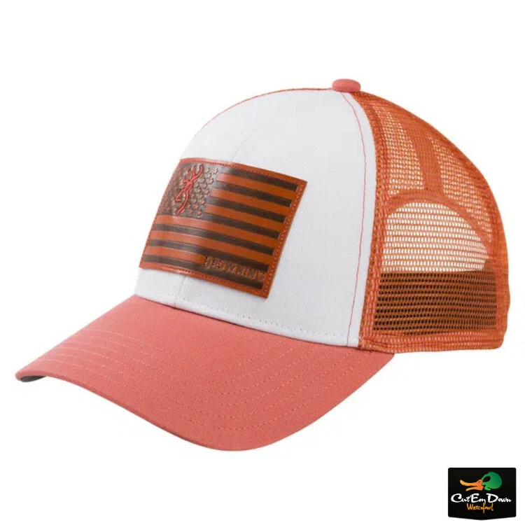 NEW BROWNING WOMENS COMPANY FLAG MESH BACK CAP BUCKMARK LOGO HAT - Image 1 of 1