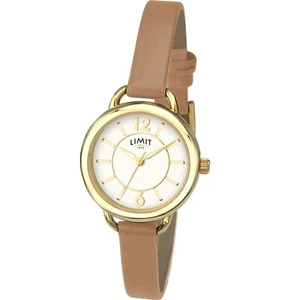 Limit Classic White Dial Nude Leather Strap Ladies Watch 6216 - Picture 1 of 1