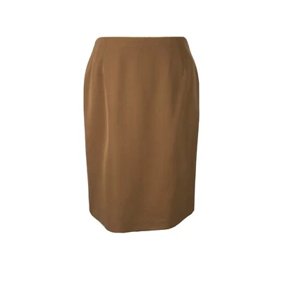 Falda clásica de lana beige Geoffrey Beene vintage talla 6 Foto 1 de 4