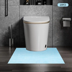 Confezione 25 Tappetini WC Monouso Super Assorbenti Protezione Pavimento WC Bambini - Foto 1 di 18