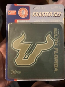 COASTERS University of South Florida Set Of 4 Coaster Brand New USF - Picture 1 of 3