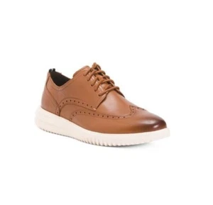 NEW Cole Haan Men's Shoes 10.5 Grand Plus Wingtip Dress Oxford Tan C36939 - Picture 1 of 8