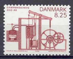 Denmark 1990 Yvert 975 Steam Machine MNH VF - Picture 1 of 1