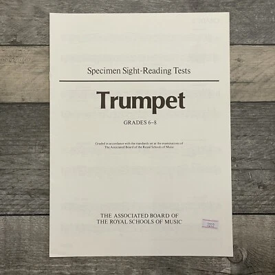 ABRSM Specimen Sight-Reading Tests Trumpet GRADES 6-8 Past Papers Sheet Music - Image 1 of 3
