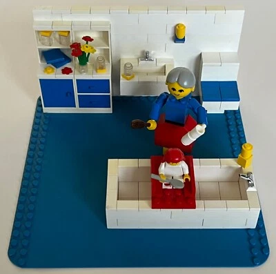 LEGO Homemaker 261 BAÑO de colección - 100% completo, sin instrucciones ni pegatinas Foto 1 de 4