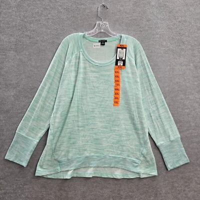 Camisa de felpa verde Champion Elite para mujer manga larga cuello redondo nueva con etiquetas Foto 1 de 4