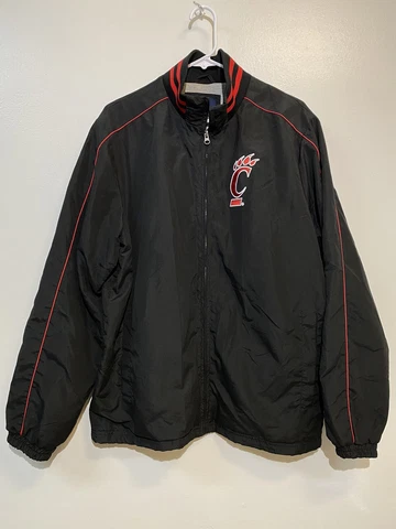 G-lll Cincinnati Bearcats Full Zip Windbreaker Jacket Adult Medium Cover