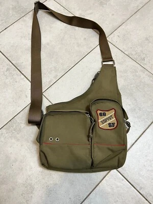 Y2K Esprit Crossbody Sling Bag Backpack Hype Streetwear Grai - Image 1 of 4