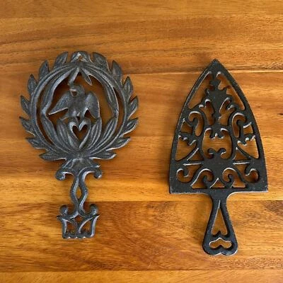 Juego de 2 remaches de pala y águila de hierro fundido vintage decoración de metal cocina Foto 1 de 4