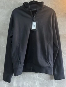 Emporio Armani Mens Jacket sweatshirt Zip Up Black NWT $375) 6K1MC81JRHZ - Picture 1 of 10
