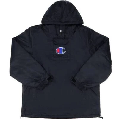 SUPREME CHAMPION PULLOVER PARKA BLACK SIZE Medium - Image 1 of 3