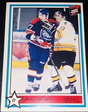 1990-91 7TH INNING SKETCH OHL JOHN SLANEY CORNWALL ROYALS #47