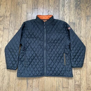 Refrigiwear Steppjacke Herren 2XL schwarz Mantel leicht durchgehender Reißverschluss Arbeit - Bild 1 von 5