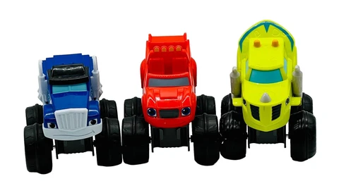 Blaze and the Monster Machines Slam N and Go Zeg Crusher Blaze Turbo Lot of 3 Cover