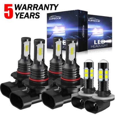 For Chevrolet S10 1998-2001 2002 2003 2004 LED Headlight High Low Beam Fog Light - Image 1 of 4