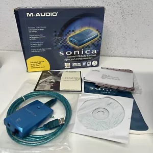 Tarjeta de audio externa USB M-AUDIO SONICA con digital, 24 bits / 96 kHz - Imagen 1 de 11