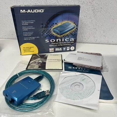 M-AUDIO SONICA External USB Audio Card With Digital , 24 Bit / 96 kHz - Image 1 of 4