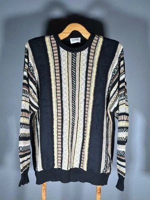 Marz USA Coogi Style 3D Knit Pullover Acrylic Sweater Men’s Size XL - Image 1 of 4