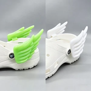 Lindo Elegante Creativo Divertido Encantador Vivo Colorido Genial Crocs Ala de Ángel Dijes - Imagen 1 de 8