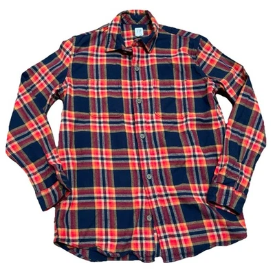 Gap Kids  Boys Flannel Shirt Plaid Button Up  100% Cotton Size 12 - Image 1 of 4