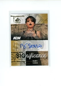 2025 SP Game Used AEW Ruby Soho #SIG-RS SIGnificance Autograph Auto - Picture 1 of 2