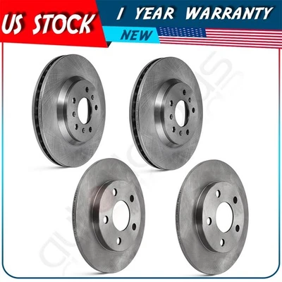 Front Rear Brake Rotors Fit For 2011-2011 Chevrolet Impala 3.5L 3.9L Foto 1 de 4