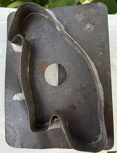 Primitive Vintage Dose Flat Back Volkskunst Krähe Ausstecher Halloween selten - Bild 1 von 5