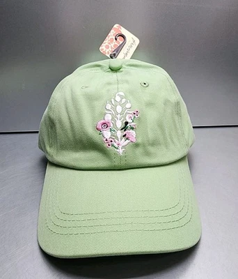 NEW FP Free People Movement Blooming Buti Womens Strapback Twill Cap Hat - Image 1 of 4