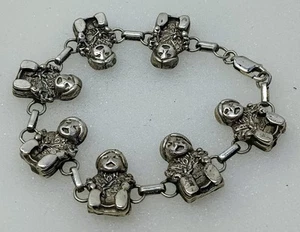 Bracciale Vintage Navajo Argento Sterling 925 Storyteller Link Nativi Americani - Foto 1 di 6