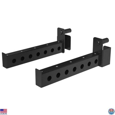 Brazos observadores de capturas de seguridad para estante de sentadillas de 2"x2", capacidad de 800 libras, 1 par Foto 1 de 4