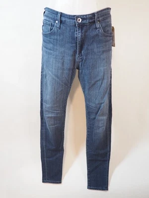 Pantalones de mezclilla ajustados de tiro alto Adriano Goldschmied lavado oscuro The Farrah, talla 29 Foto 1 de 4