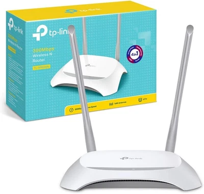 Tp-Link TL-WR840N Router Ethernet Wi-Fi N300 Wireless, 5 Porte 10/100M, Parental - Immagine 1 di 4