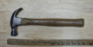 Martello artiglio curvo vintage Wizard 4MR6124, 1 libbra. 6,8 once, Hndl originale, acciaio EXC - Foto 1 di 13