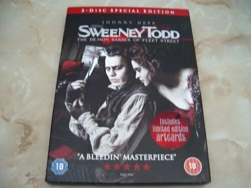 Sweeney Todd 2 Disc Special Edition DVD Region 2 New & Sealed - Image 1 of 1