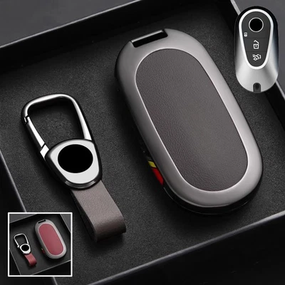 Zinc Alloy Leather Car Key Case Cover For Benz W206 C300 C E S W223 S450 S500 - Image 1 of 4