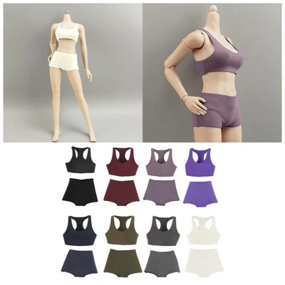 1/6 Scale Female Clothes Trendy 1:6 Scale Sleeveless Vest for Collectors - Image 1 of 2