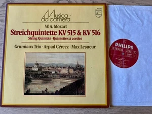 PHILIPS 6570 574 MOZART STRING QUINTETS 3/4 LP GRUMIAUX (1981) EX++ HOLLAND (RE) - Picture 1 of 2