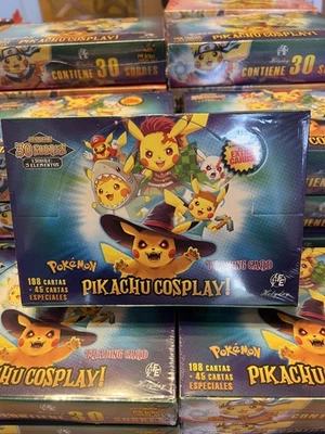 New PIKACHU Cosplay Halloween Cards Box 30 Packs - Image 1 of 2