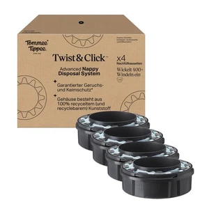 Tommee Tippee Twist & Click Advanced Windelbehälter, Original-Nachfüllkassetten, - Bild 1 von 9