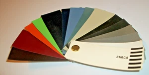 1969 Simca 1000 1100 1301 1501 auto RM paint chips selection set - Picture 1 of 2
