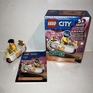 Lego Bañera Acrobacias Bicicleta 60333 con Figura, Caja e Instrucciones — Sin Casco - Imagen 1 de 5