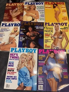 PLAYBOY Magazines  1982 1991 & 2000 Vintage Great Condition 8 Issues - Picture 1 of 10